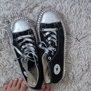 WW Converse Silver Women's Sneakers